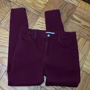 Women’s Levi’s 720 High Rise Super Skinny Size 32 deep Red color